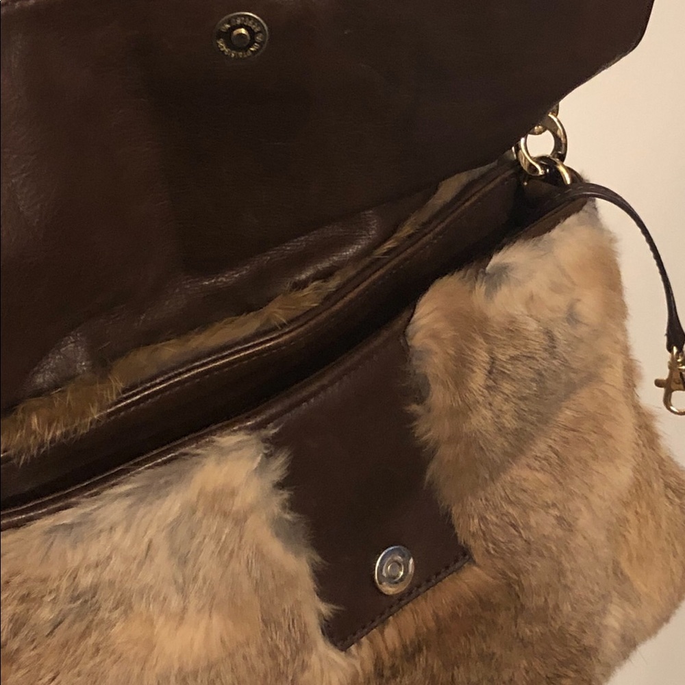 Michael Kors Brown / Tan Crossbody Fur bag